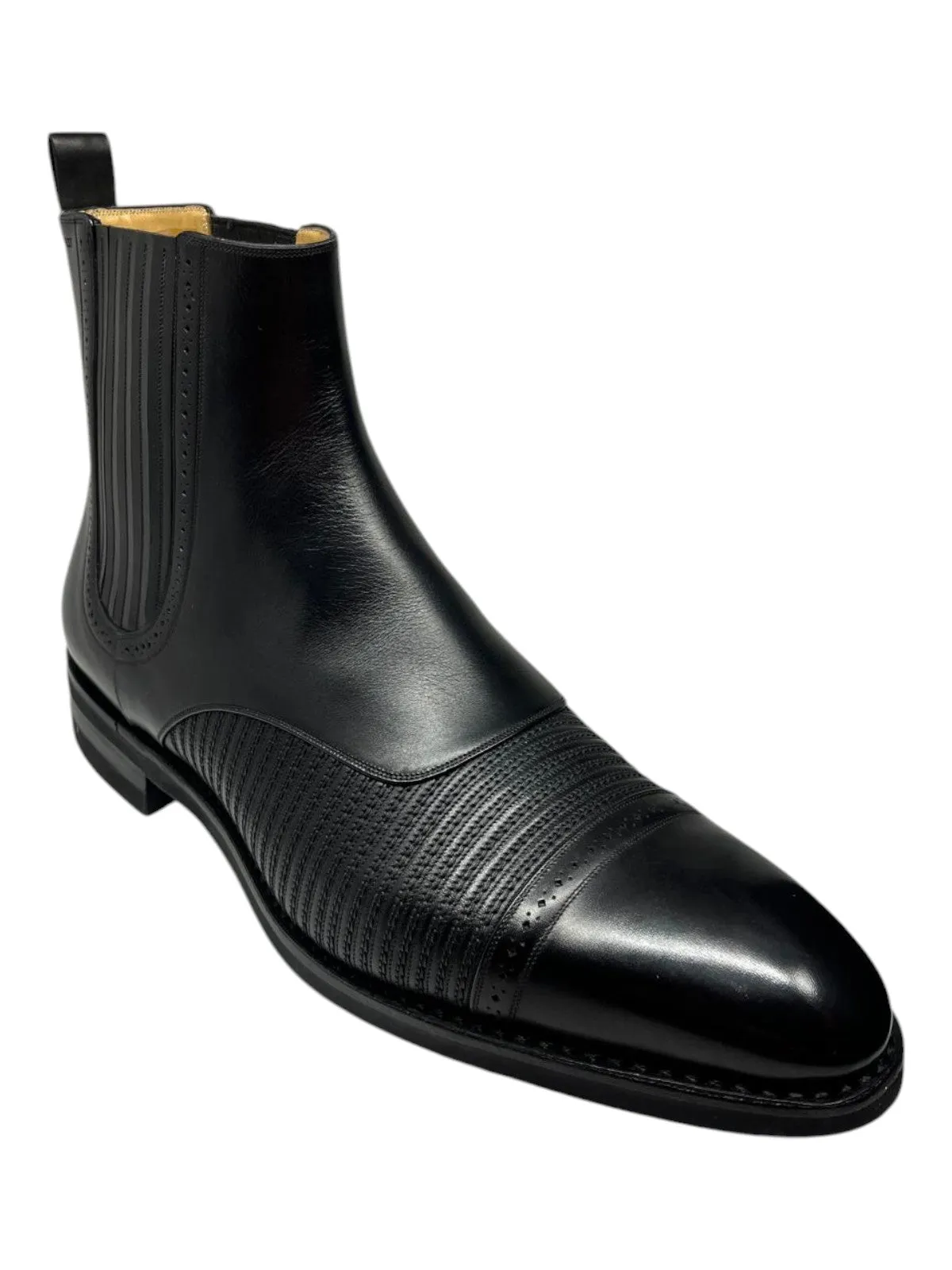 Smart Style Bally Skirian 6239825 Men's Black Calf Plain Leather Chelsea Boots