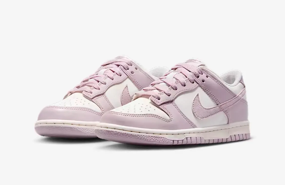 Pre-Order Lilac Pink Pink and Black Swarovski Womens Nike Dunk Shoes Sand Jog Meadow Path
