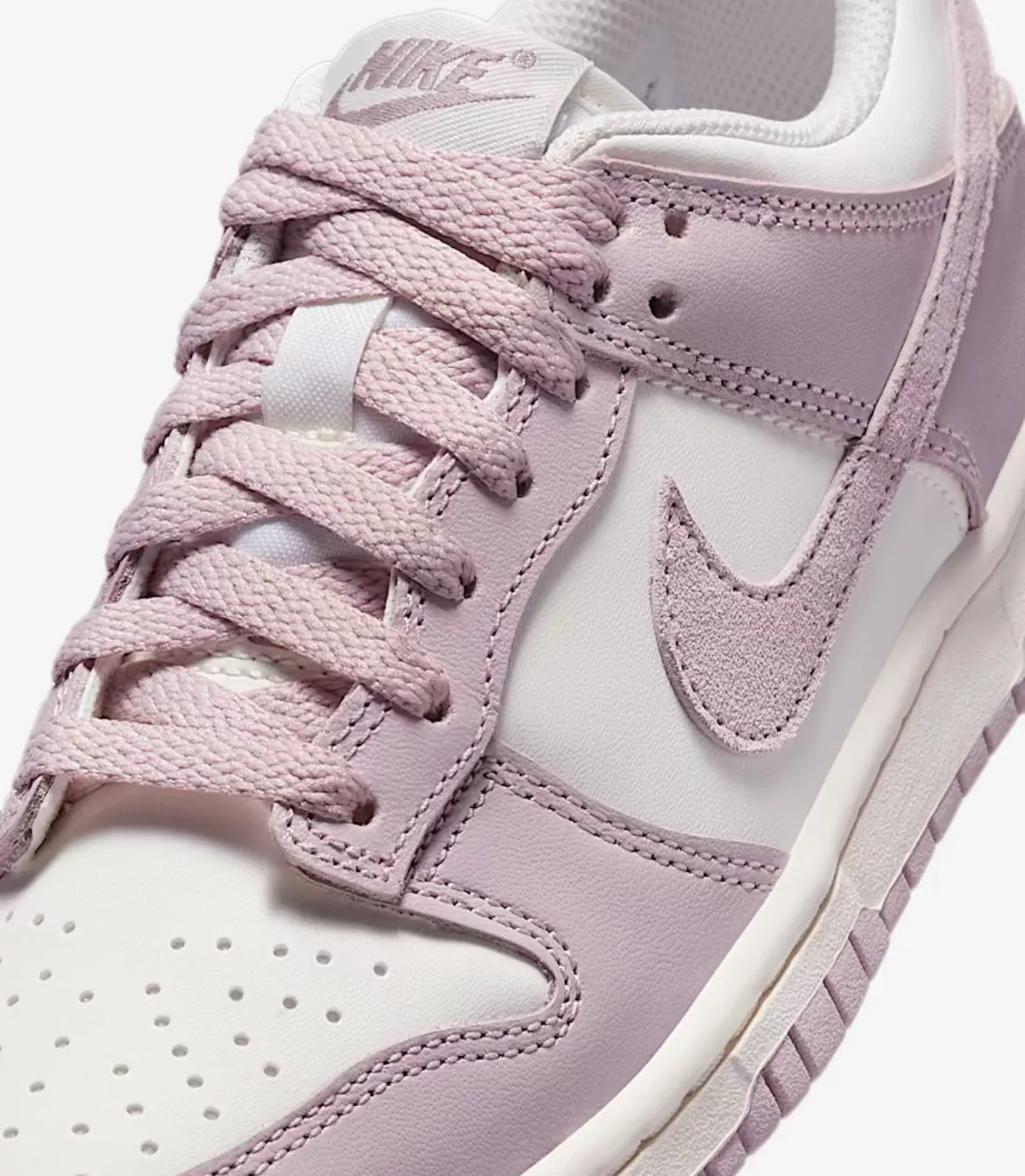 Dusk Walk City Edge Pre-Order Lilac Pink Pink and Black Swarovski Womens Nike Dunk Shoes