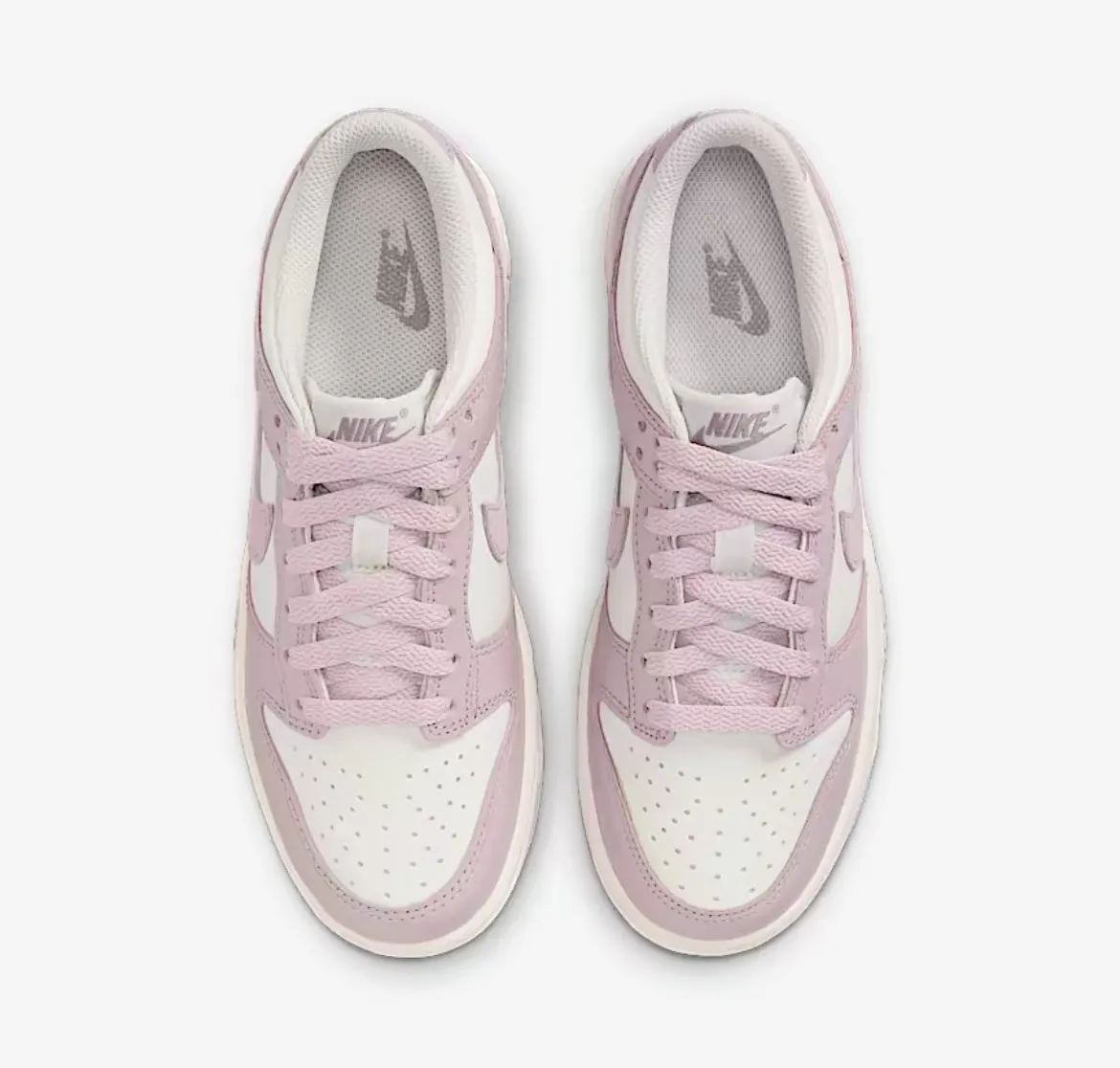 Pre-Order Lilac Pink Pink and Black Swarovski Womens Nike Dunk Shoes Comfortable Feeling
