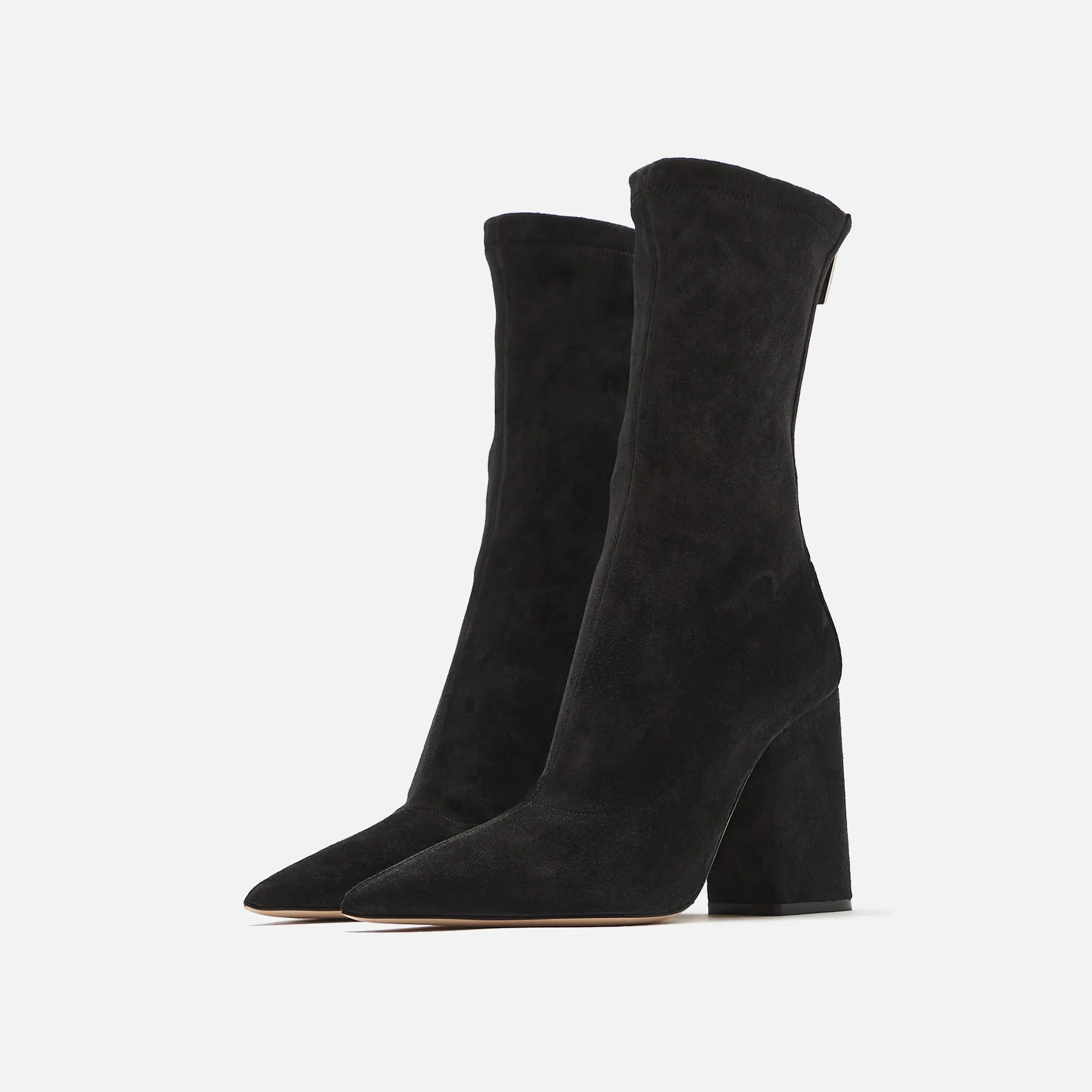 Classic Design Paris Texas Mama Daily Ankle Boot Stretch Heel 100 - Off Black