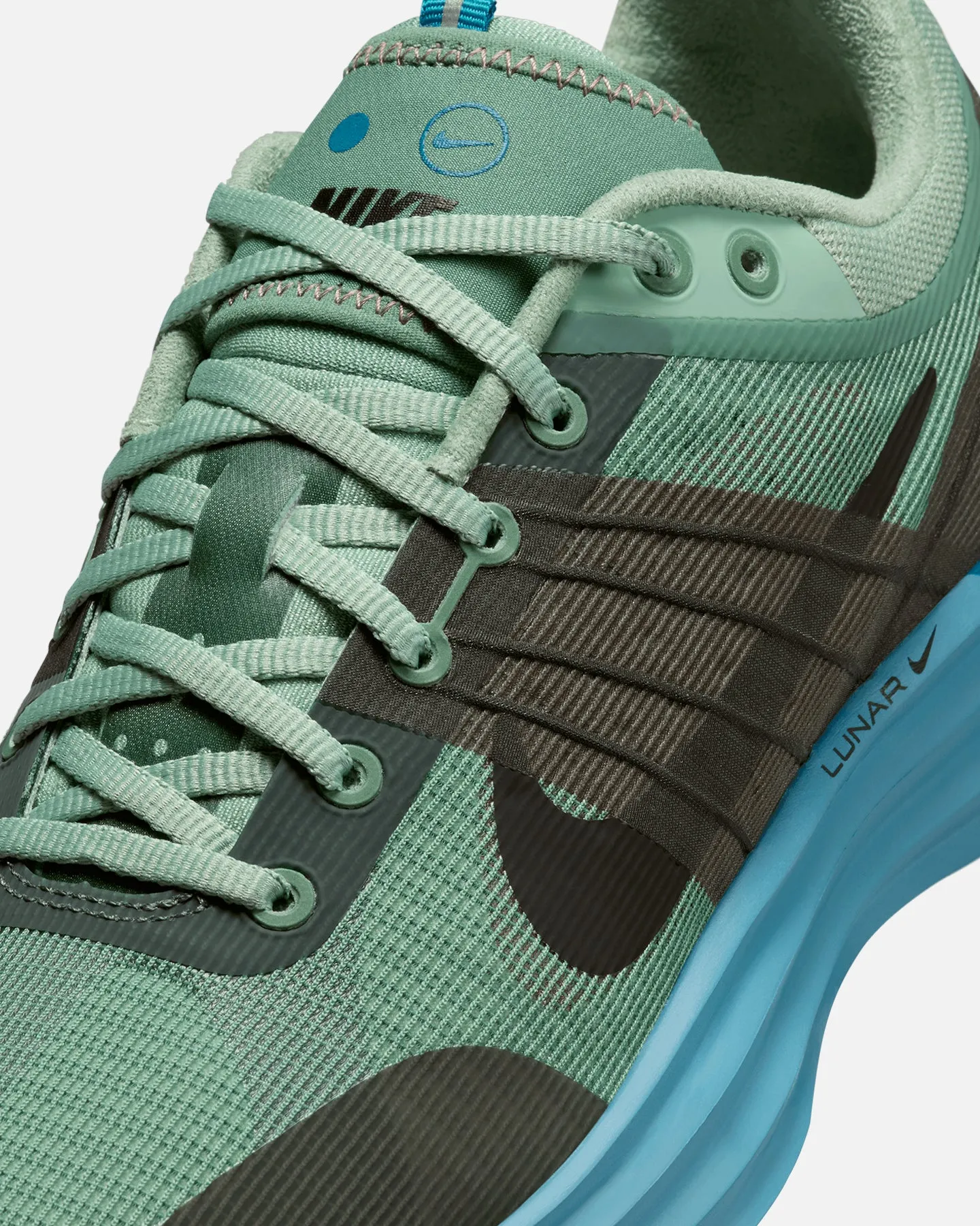 Nike Lunar Roam Steam/Black Dutch Green Urban Chill Comfort Padding