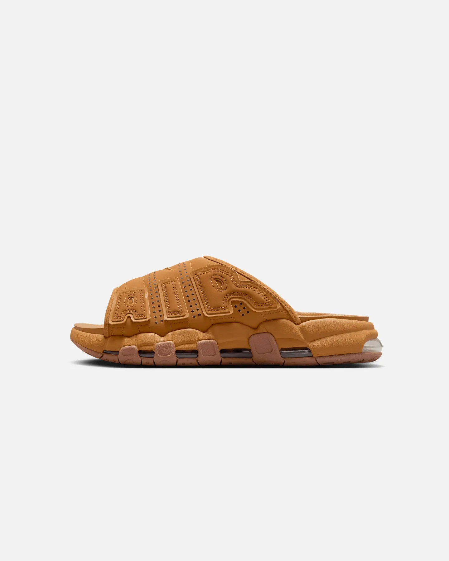 Park Day Nike Air More Uptempo Slides Flax
