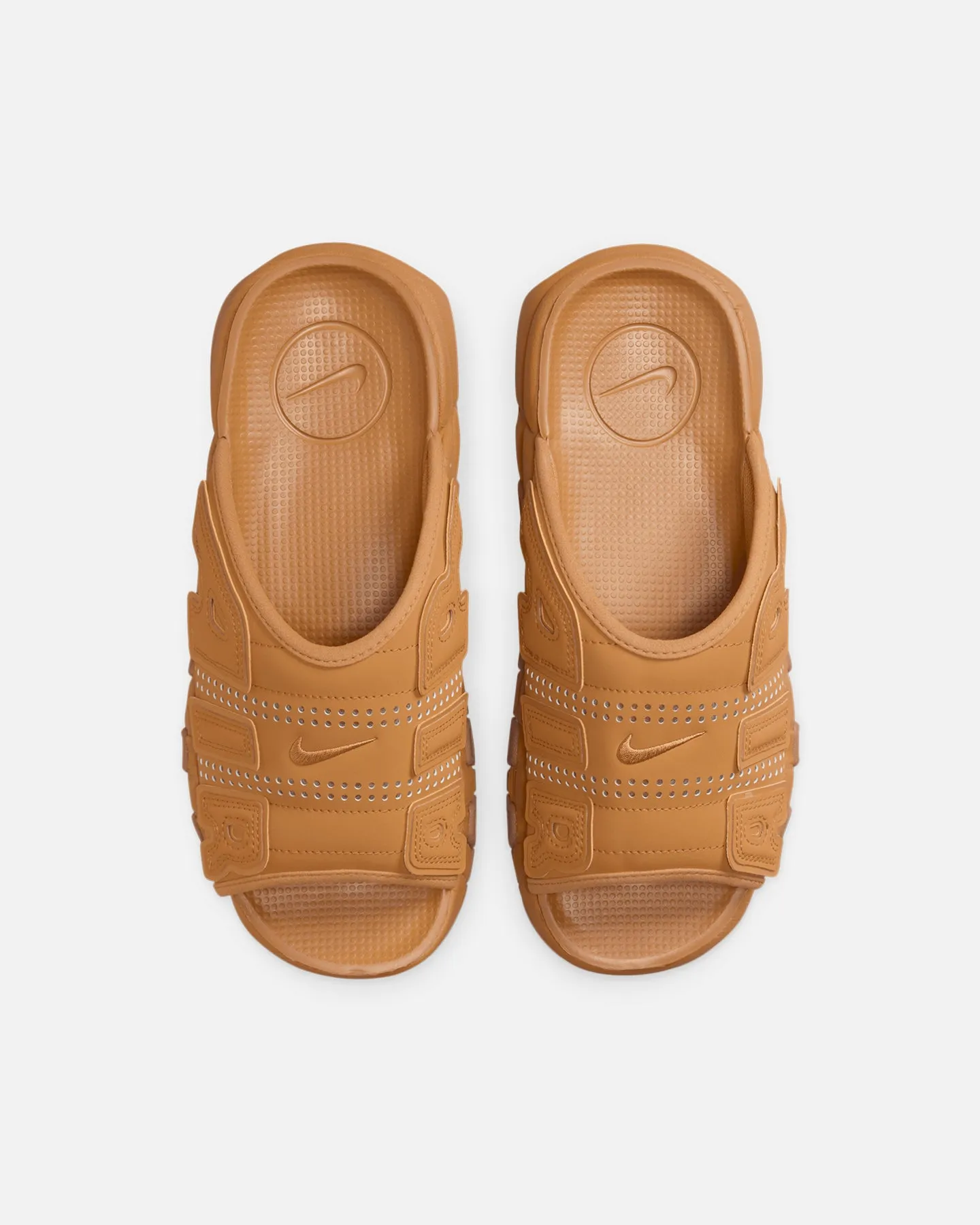 Nike Air More Uptempo Slides Flax Balance Fit