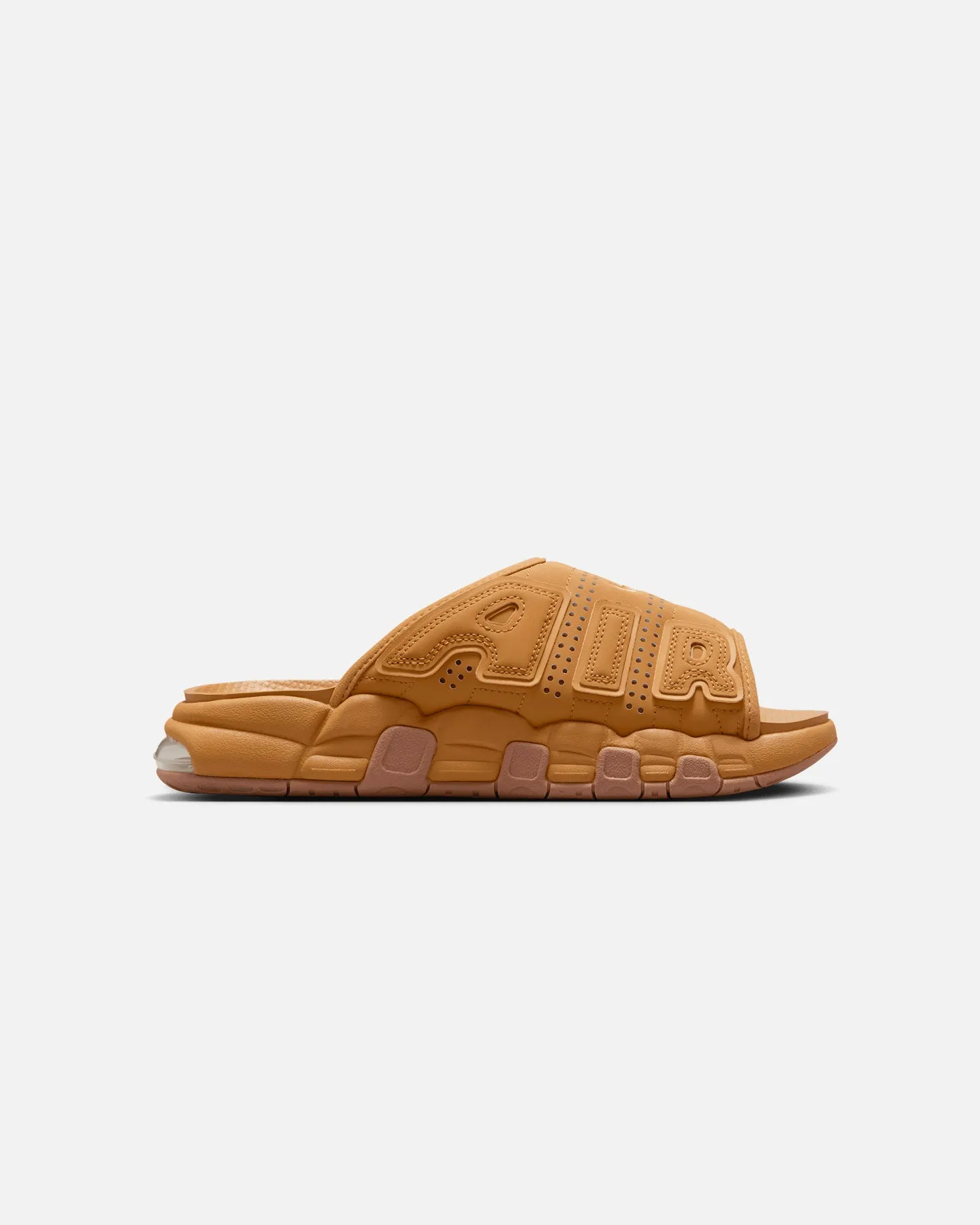 Work Ready Nike Air More Uptempo Slides Flax