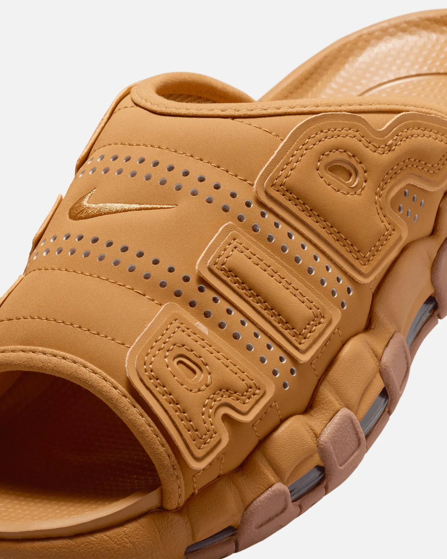 Scandi Clean Star Mood Nike Air More Uptempo Slides Flax