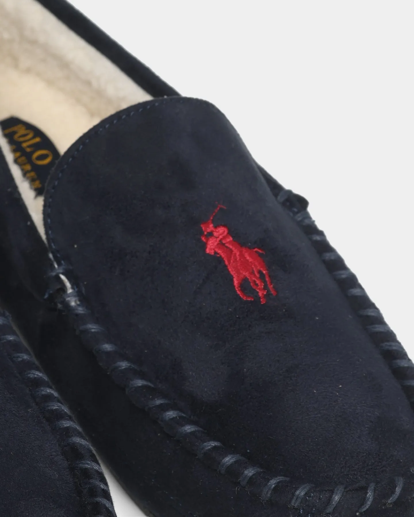 Beach Fun Polo Ralph Lauren Declan Slippers Navy Shearling