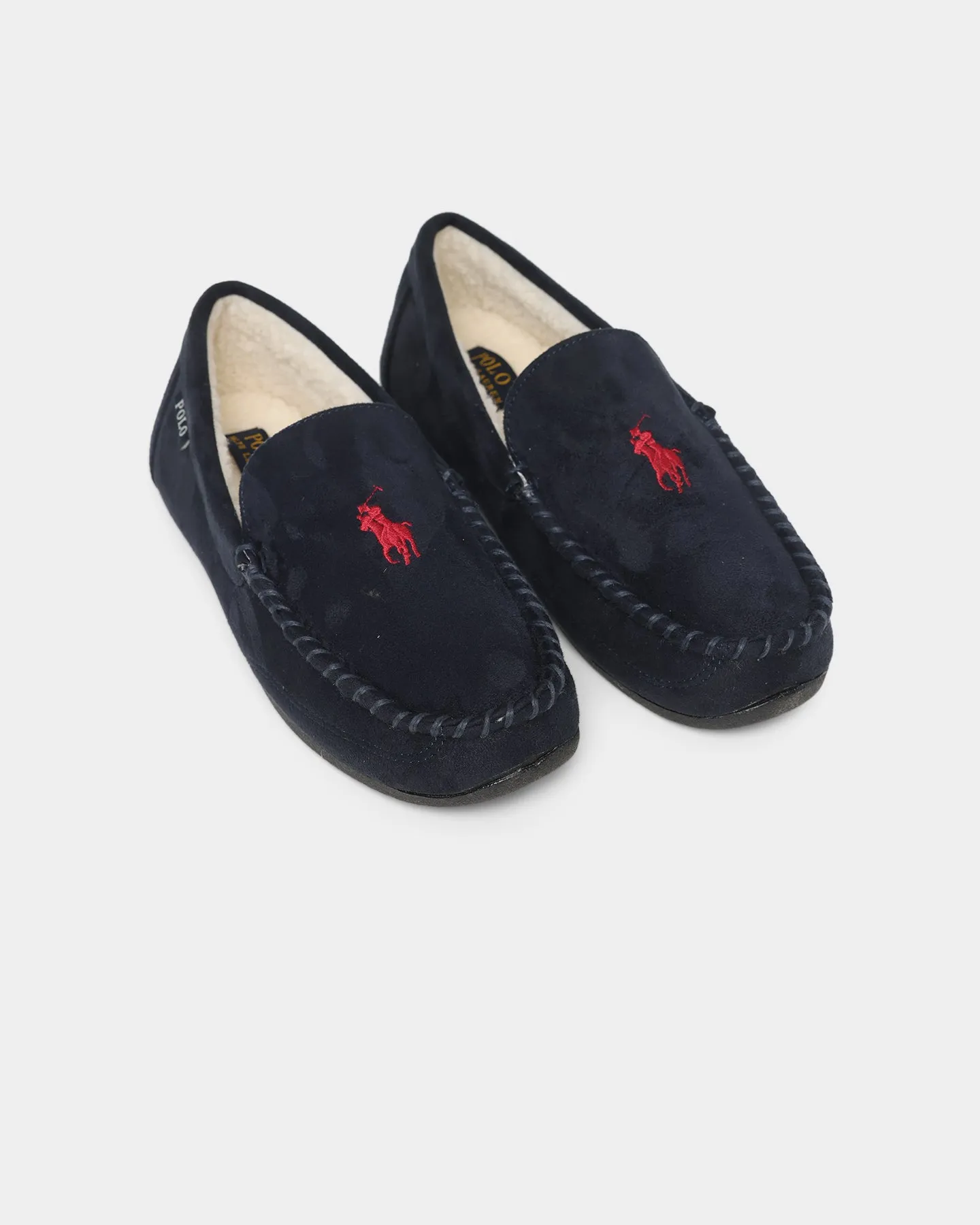 Future Walk Comfort Wedge Polo Ralph Lauren Declan Slippers Navy Shearling