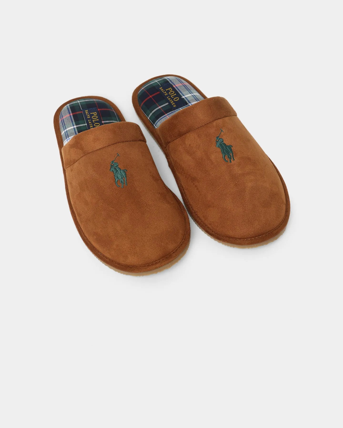 Padded Comfort Wellness Seekers Polo Ralph Lauren Klarence Slippers Wheat/Plaid