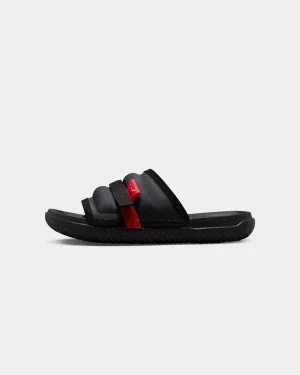 Jordan Super Play Slides Black/Uni Red Energy Core Peak Step