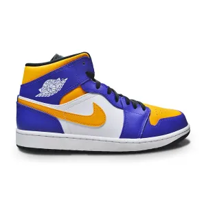 Mens Nike Air Jordan 1 Mid "Lakers" Pro Speed Fit Zero Weight