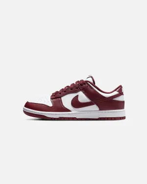 Nike Dunk Low Retro White/Redwood-Gym Red Dynamic Edge Breathable Daily Walk