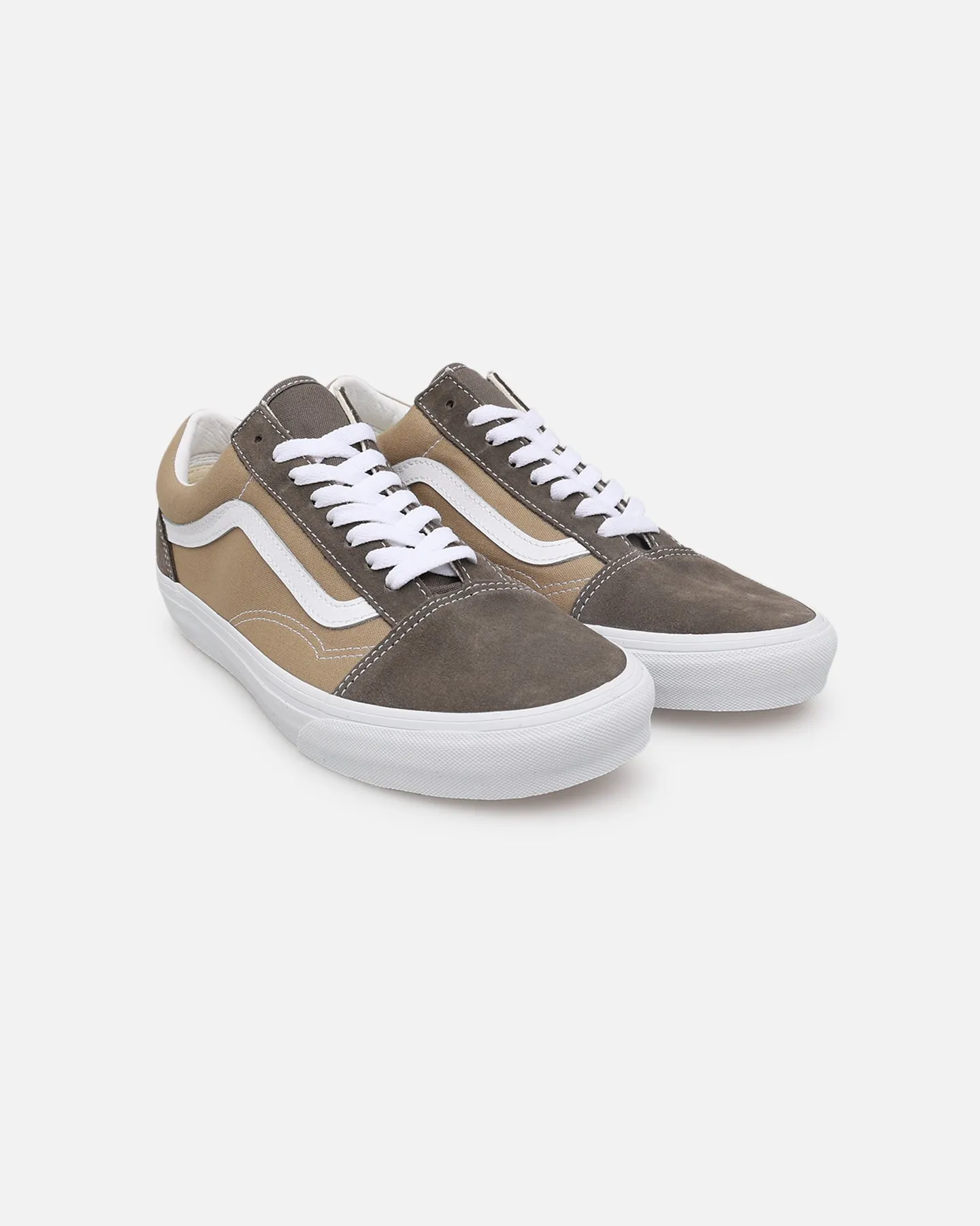 Vans Old Skool Block Brown Canvas Tone Play