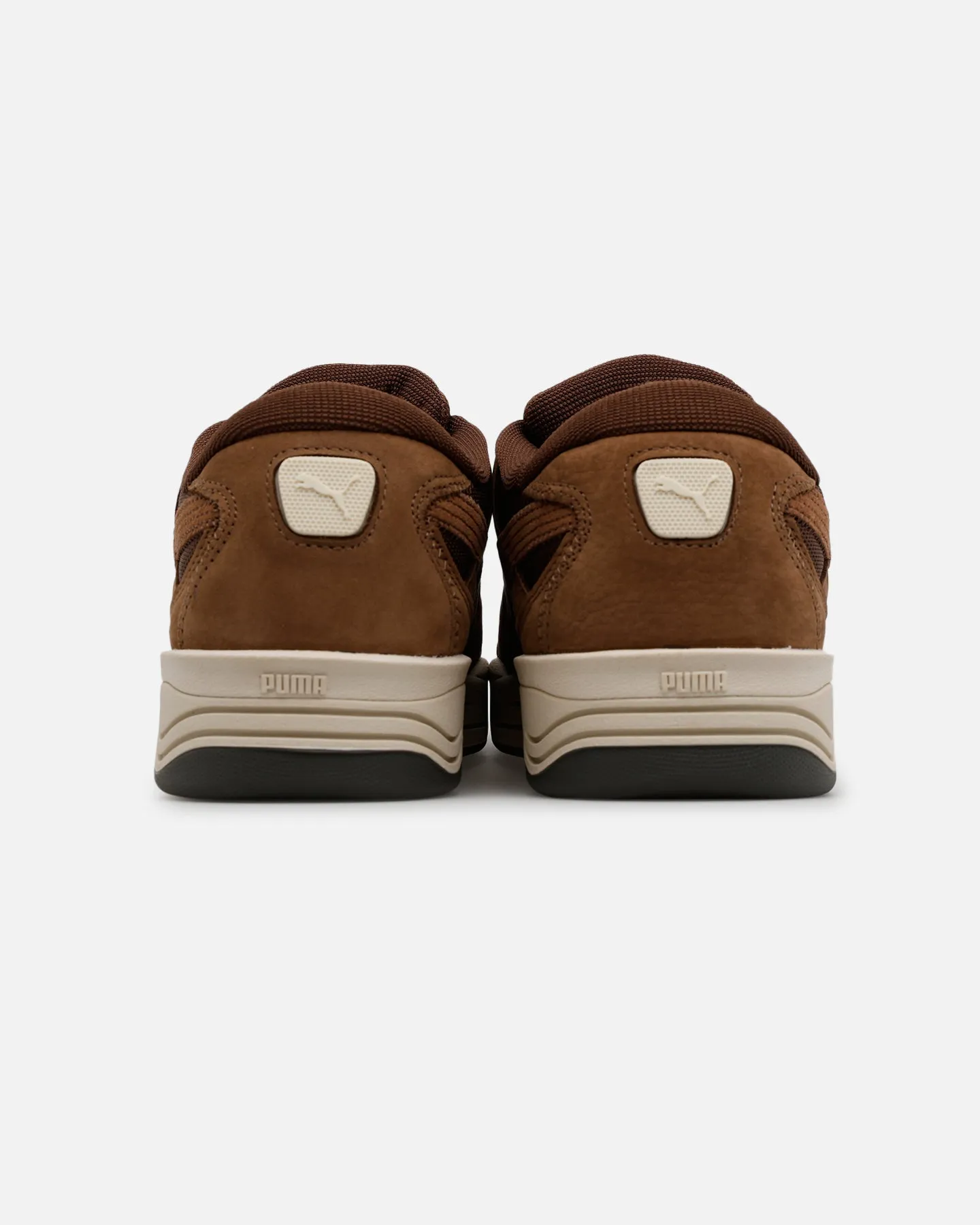 Eco Friendly Office Workers Puma 180 Lace Interest Brown