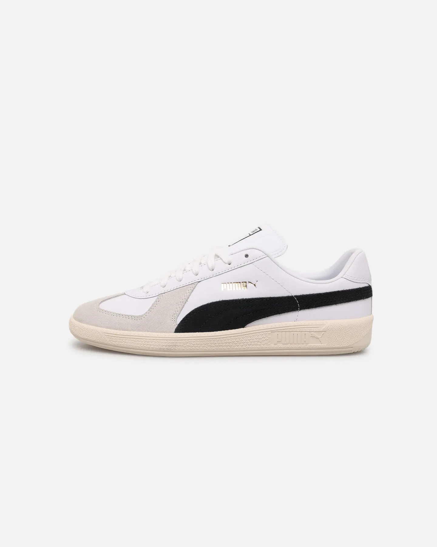 Puma Army Trainer White Low Profile Shine Silver