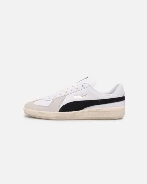 Puma Army Trainer White Low Profile Shine Silver