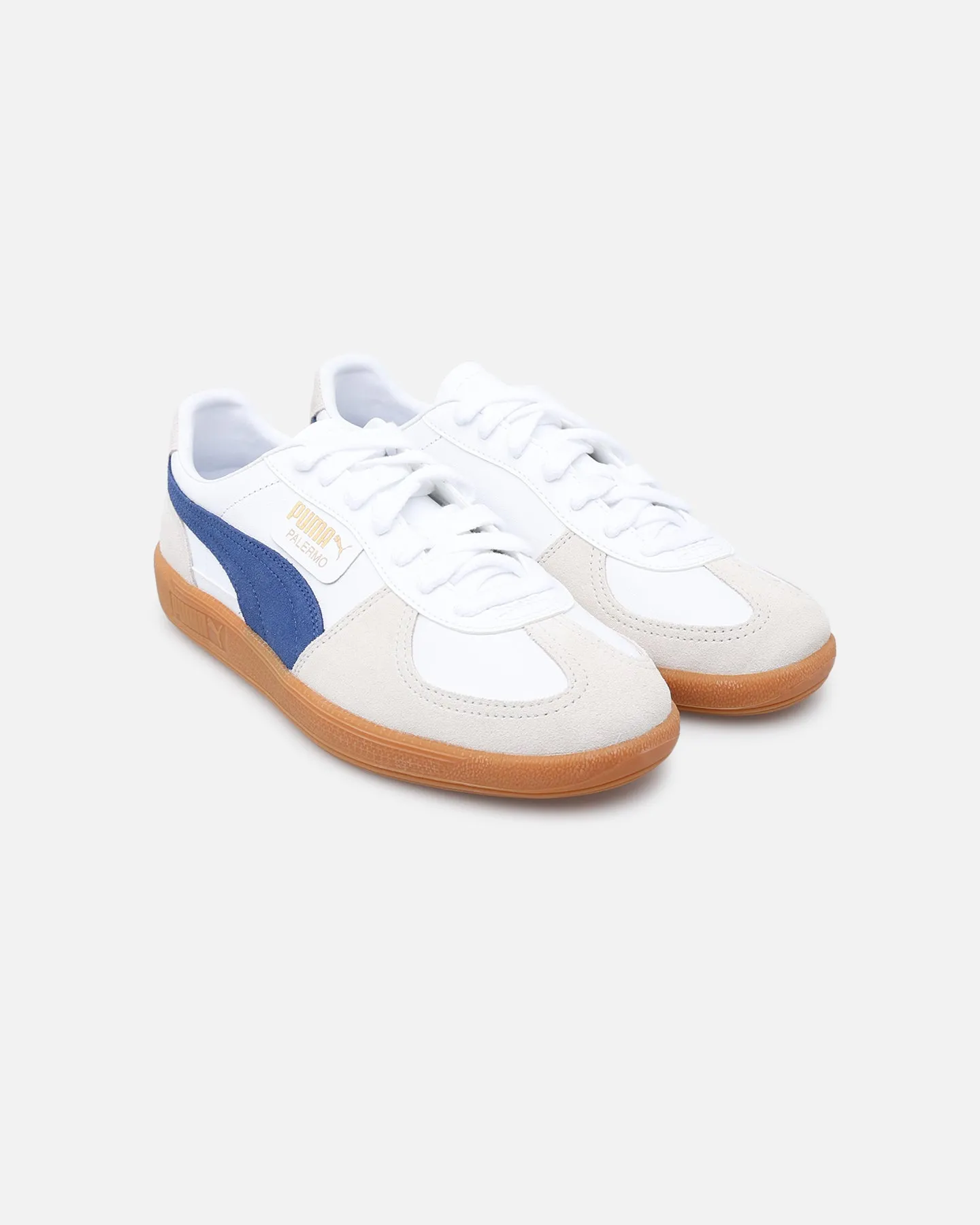 Puma Palermo Leather White/Blue Smart Look