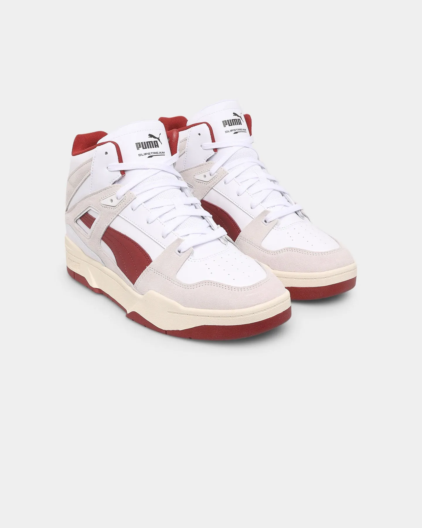 Match All Puma Slipstream Hi Heritage Shoes Puma White-Nimbus Cloud-Intense Red