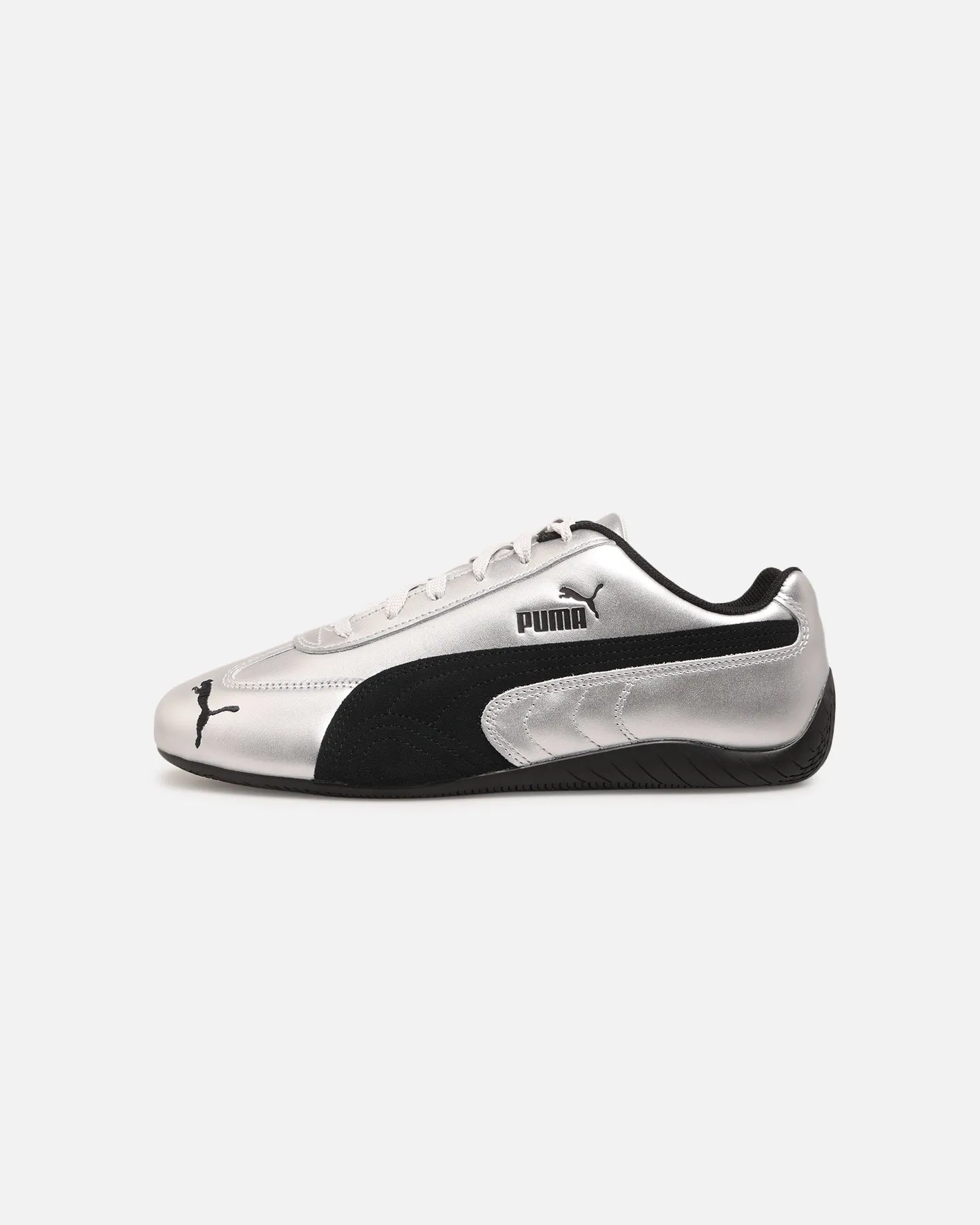 Gel Infused Heel Puma Speedcat Metallic Silver