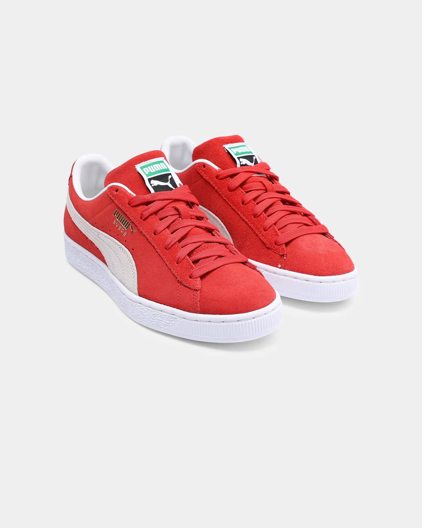 Puma Suede Classic XXI Red/White Knitted Warm Muscle Aid