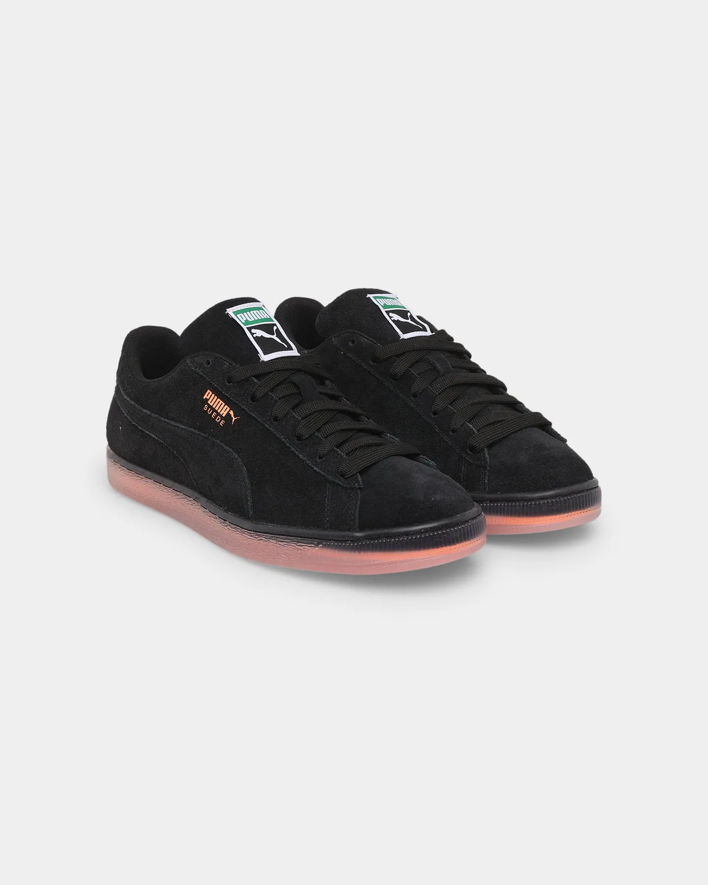 Puma Suede Displaced Basketball Shoes Puma Black-Neon Metal Edge Memory Foam Airport Travel