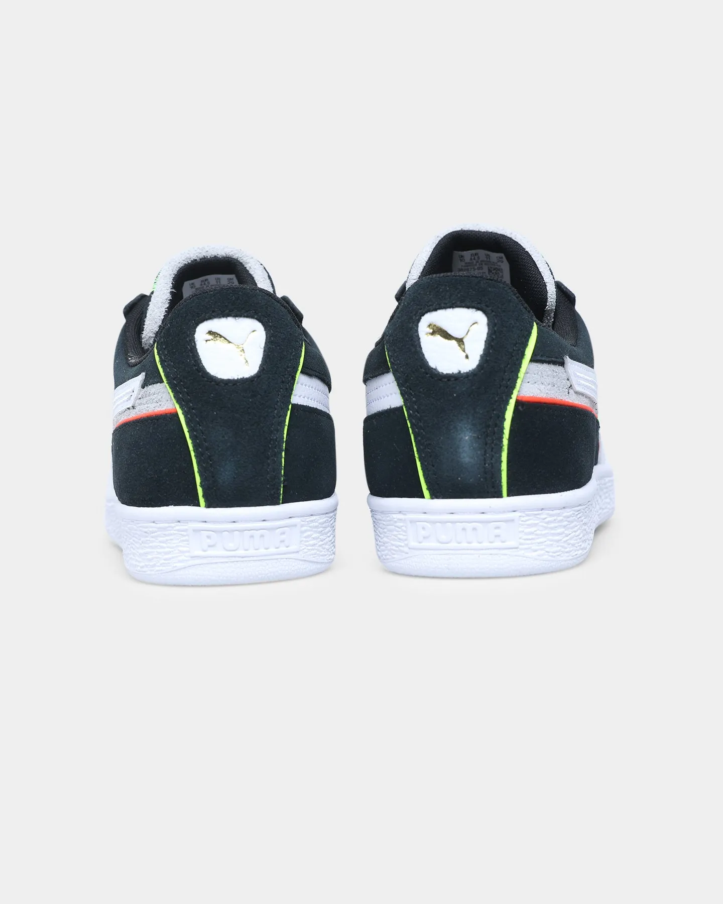 Puma Suede Displaced High Risk Puma Black/Puma White Arch Support Urban Walkers Low Profile Weekend Trip