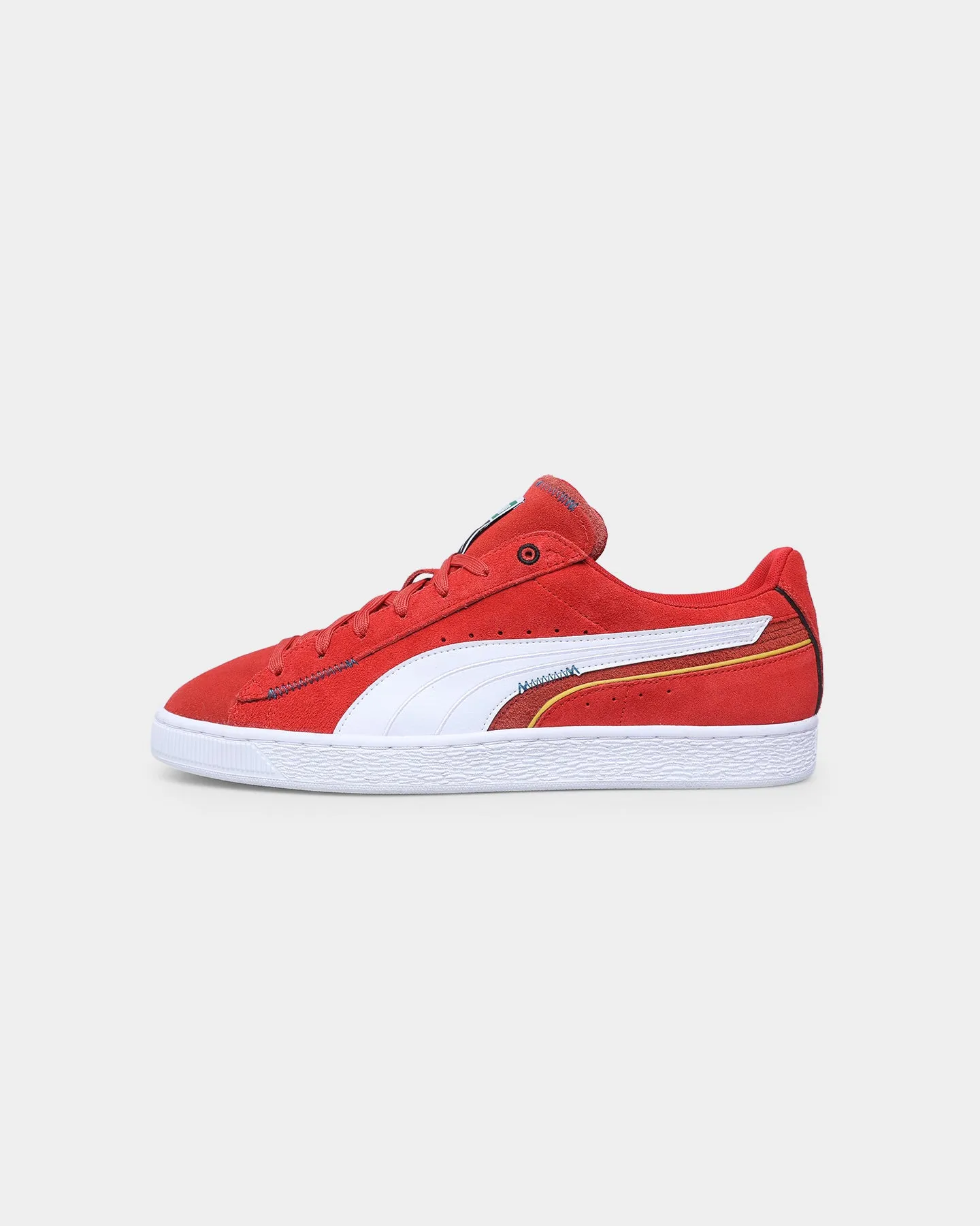 Puma Suede Displaced High Risk Red/Puma White Arch Support Daily Walk Comfort Heel