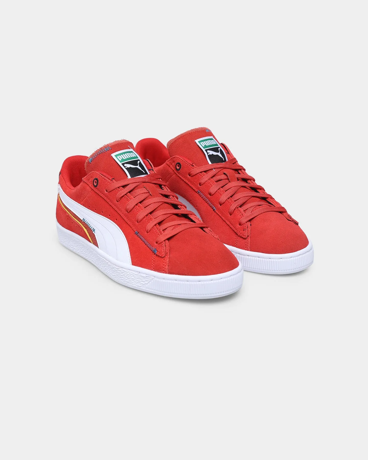 Puma Suede Displaced High Risk Red/Puma White Mesh Cool Marathon Fit