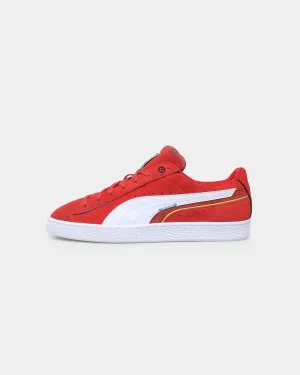 Puma Suede Displaced High Risk Red/Puma White Arch Support Daily Walk Comfort Heel
