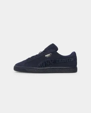 Ventilated Mesh Long Distance Puma Suede Mono Deboss Sneakers Peacoat