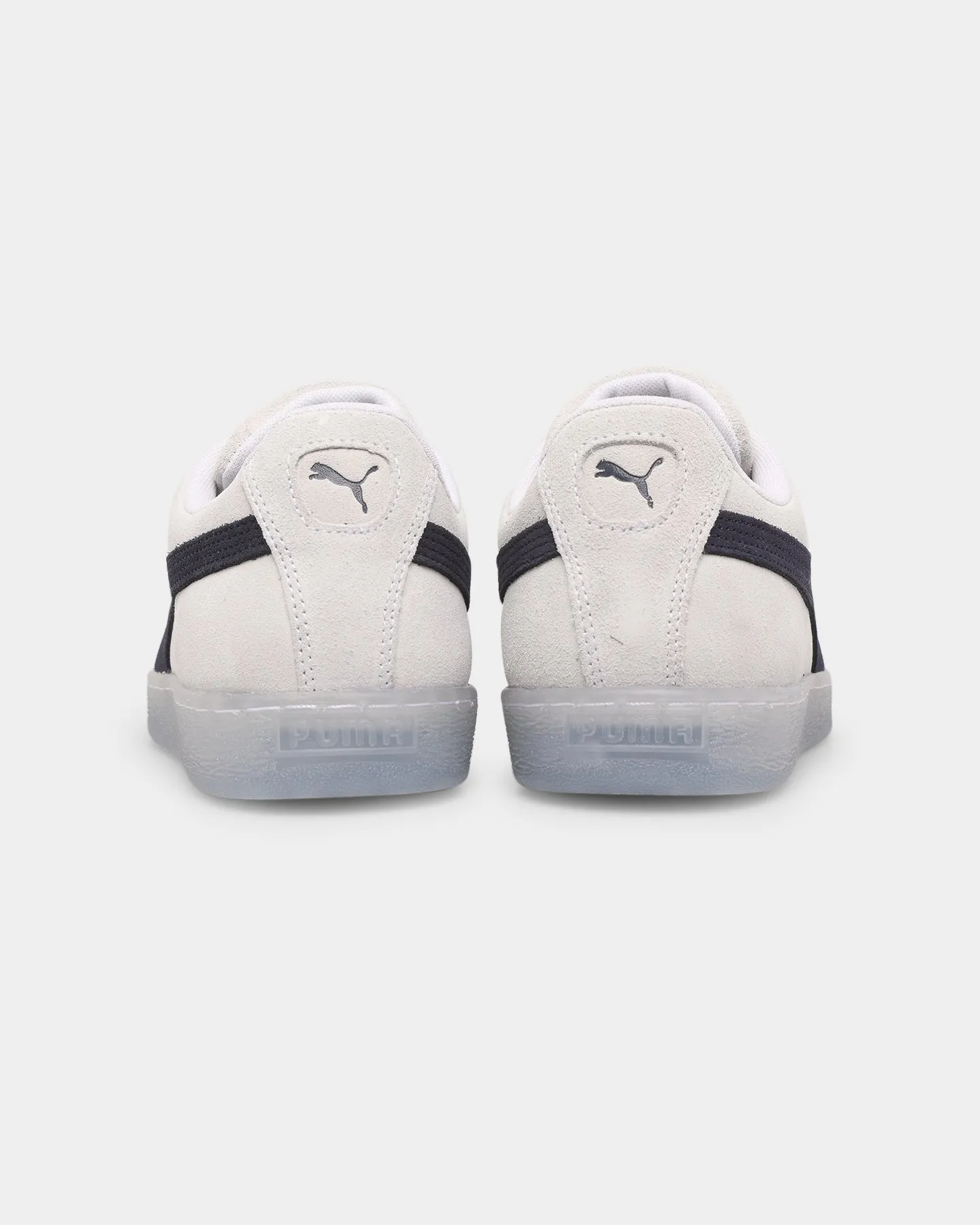 Puma Suede Translucent Shoes Puma White-Puma Black-Translucent Walking