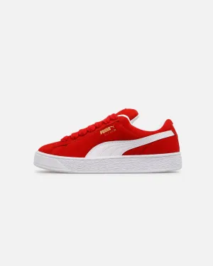 Free Pace Comfort Wedge Puma Suede XL Red/White