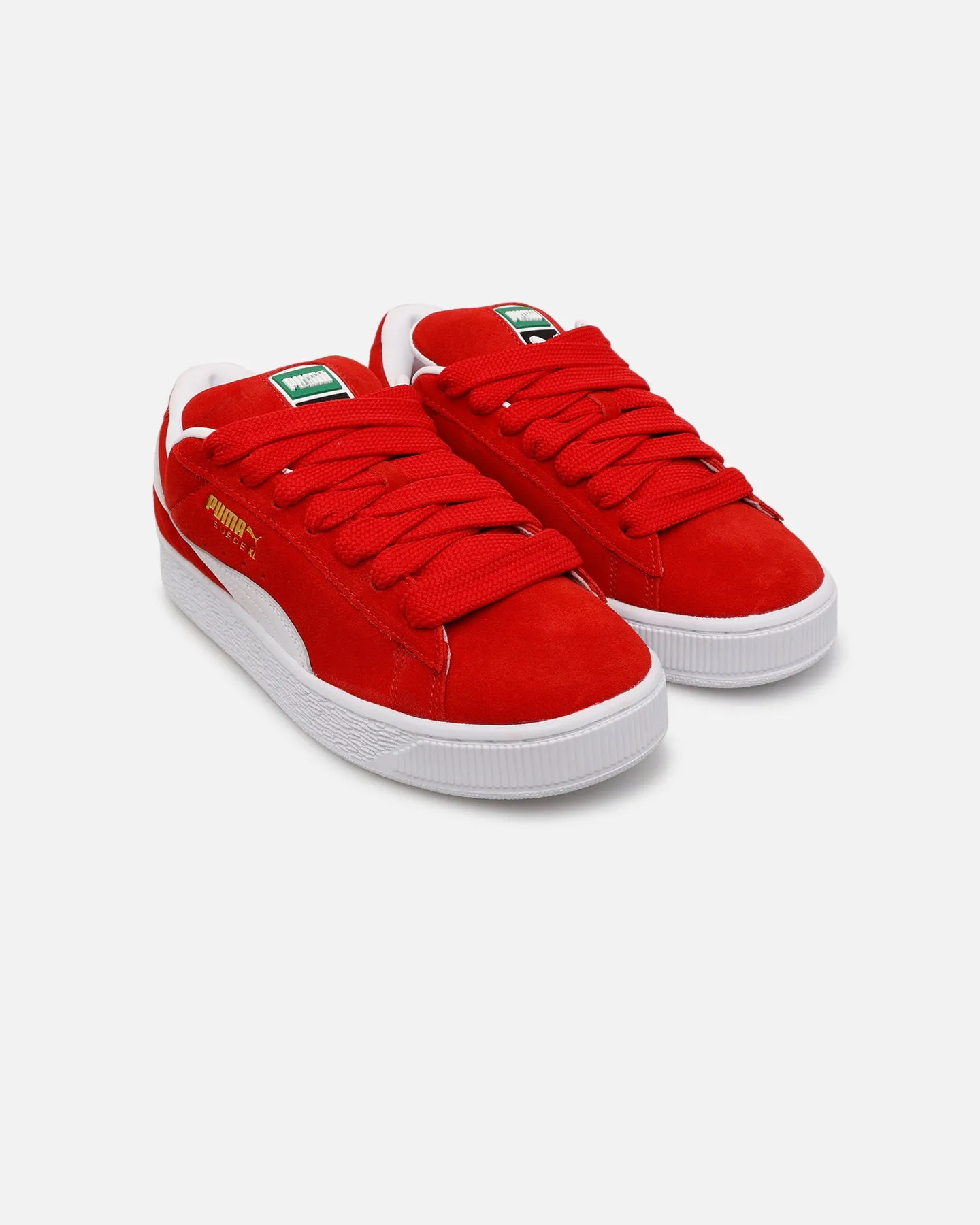 Puma Suede XL Red/White Toe Protection