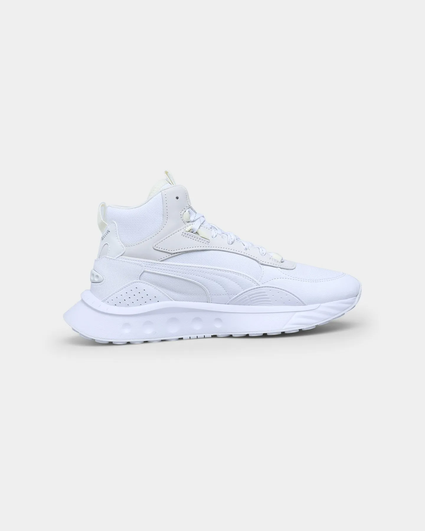 Puma Wild Rider Mid Core Puma White Breathable Upper Running