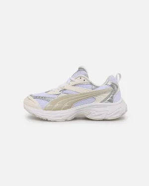 Perforated Upper Design Rubber Traction Pattern Puma Women's Morphic White