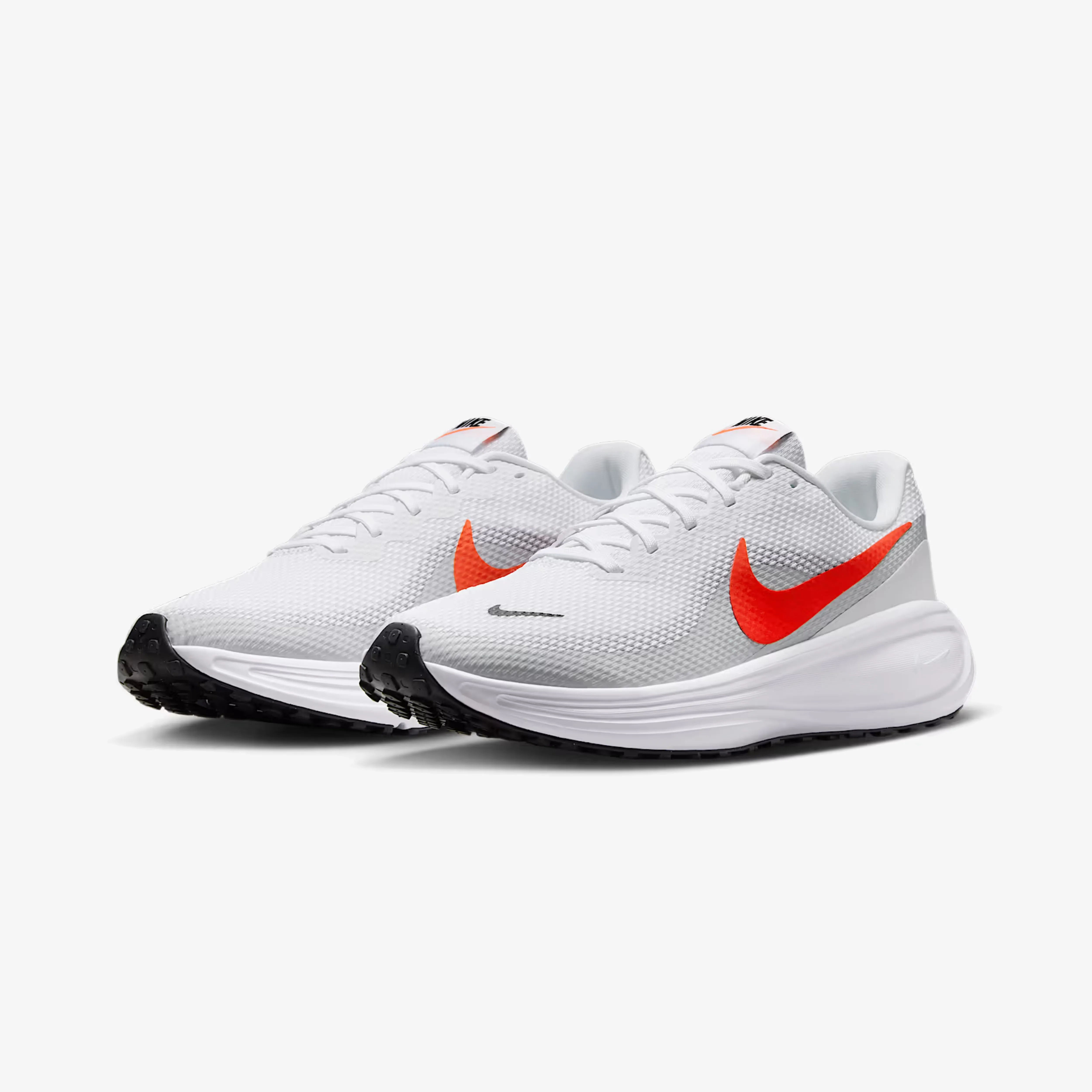 Elasticated Nike | REVOLUTION 8 { WHITE/BRIGHT CRIMSON-PURE PLATINUM-BLACK