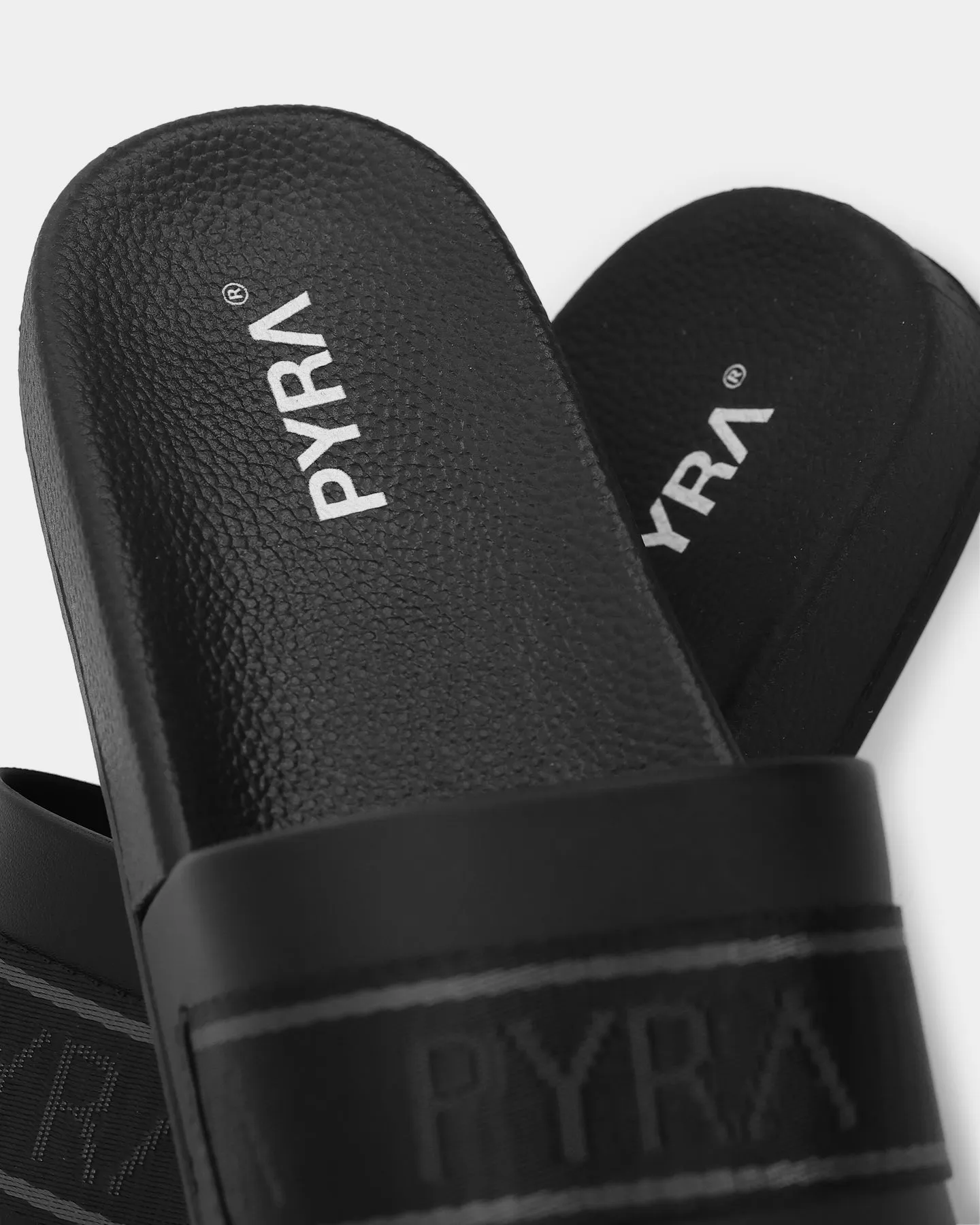 Padded Comfort Standing Workers PYRA Vacation Slides Black/Black