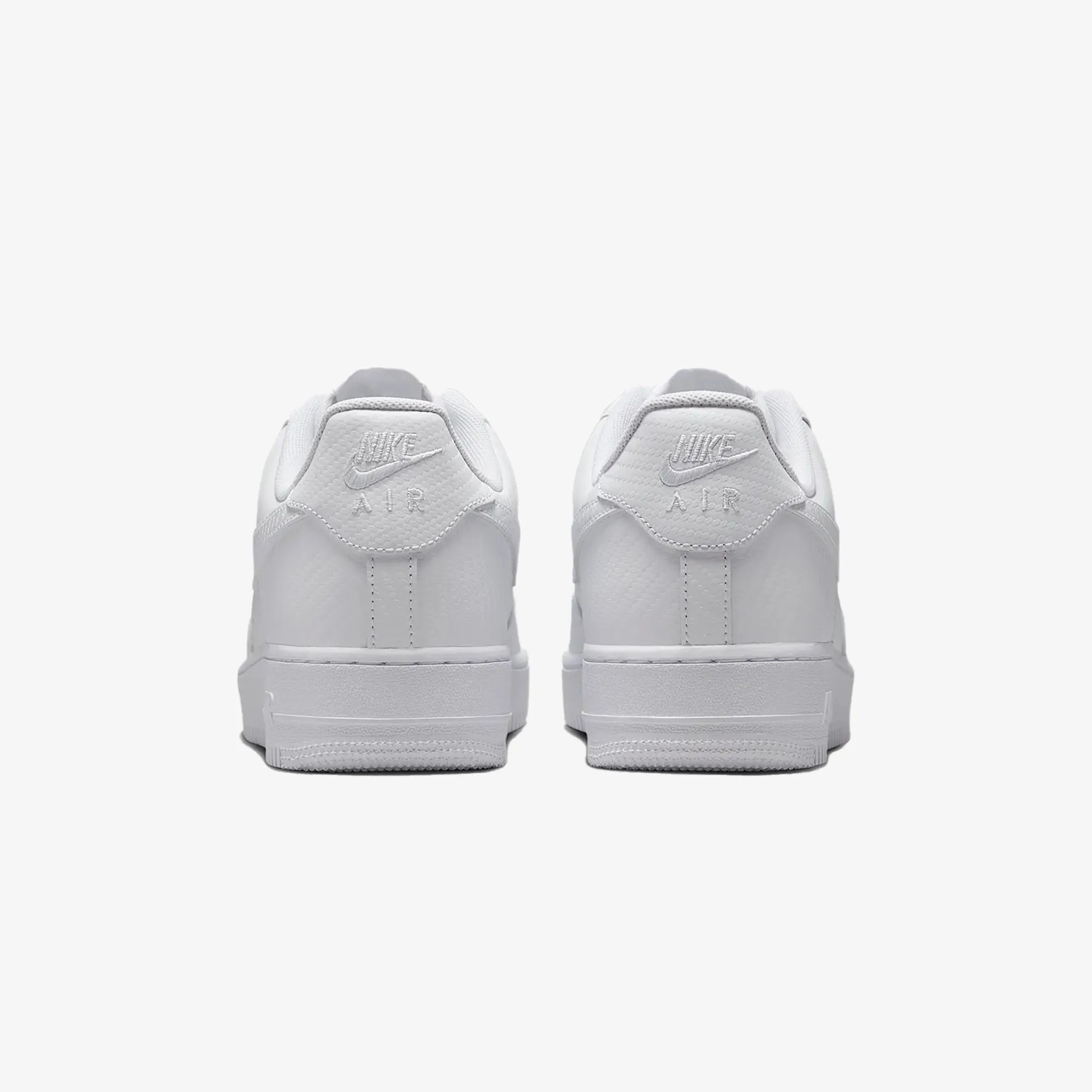Running Trails Water Resistant Construction NIKE | AIR FORCE 1 '07 TEXTURE { WHITE/WHITE