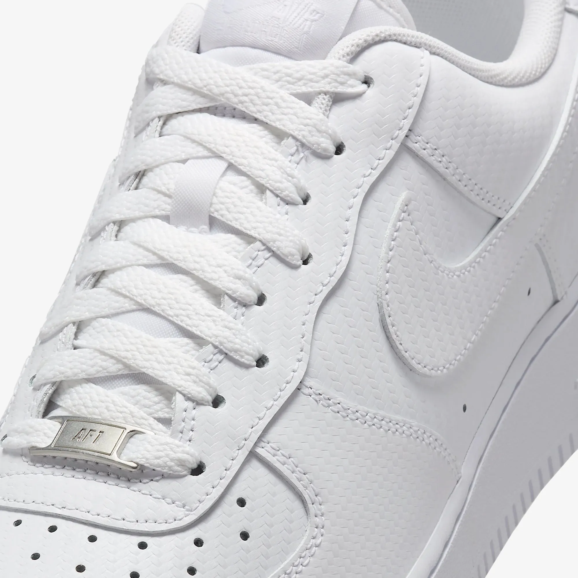 Daily Walk High impact NIKE | AIR FORCE 1 '07 TEXTURE { WHITE/WHITE