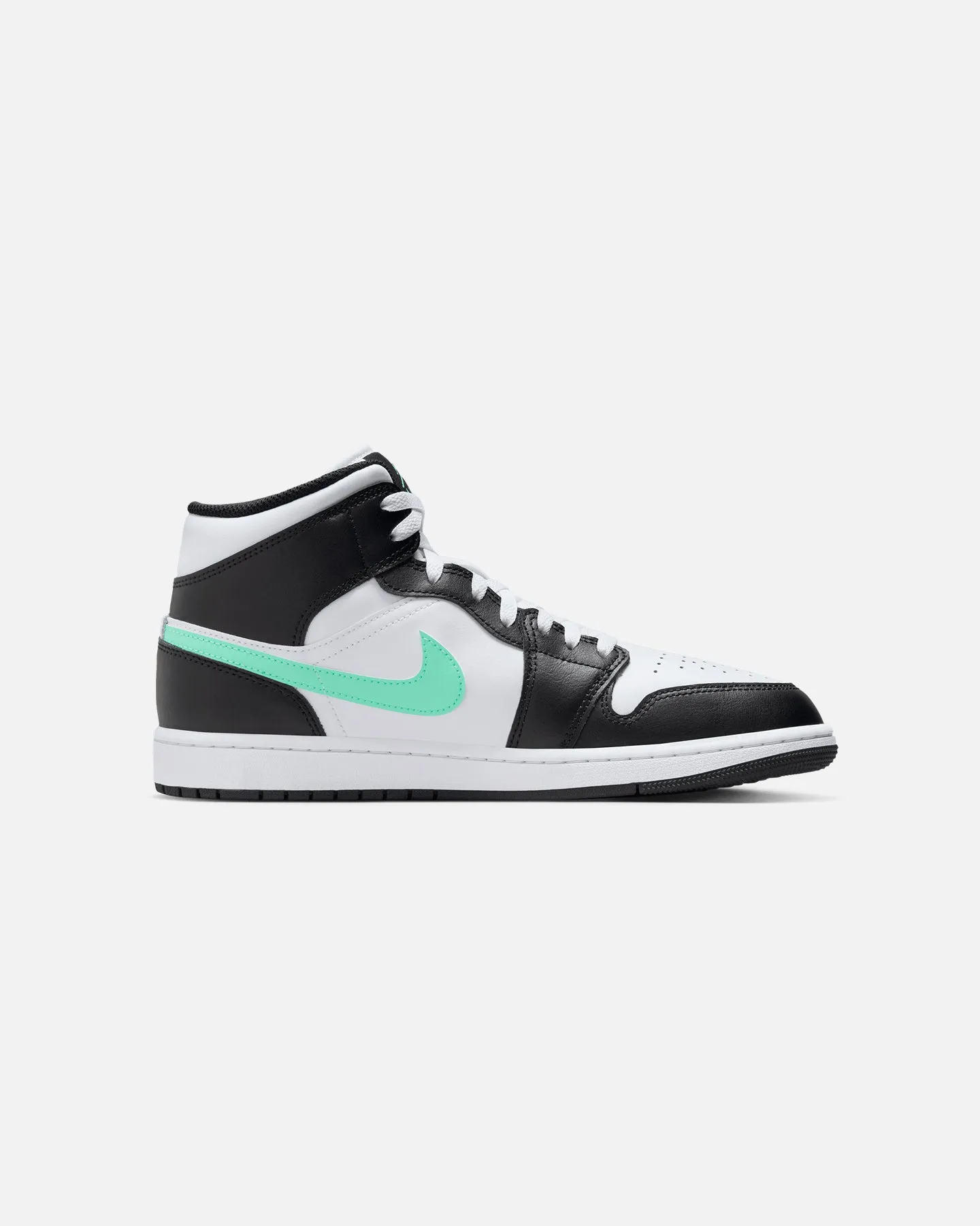 Jordan Air Jordan 1 Mid White/Green Glow Fur Trim