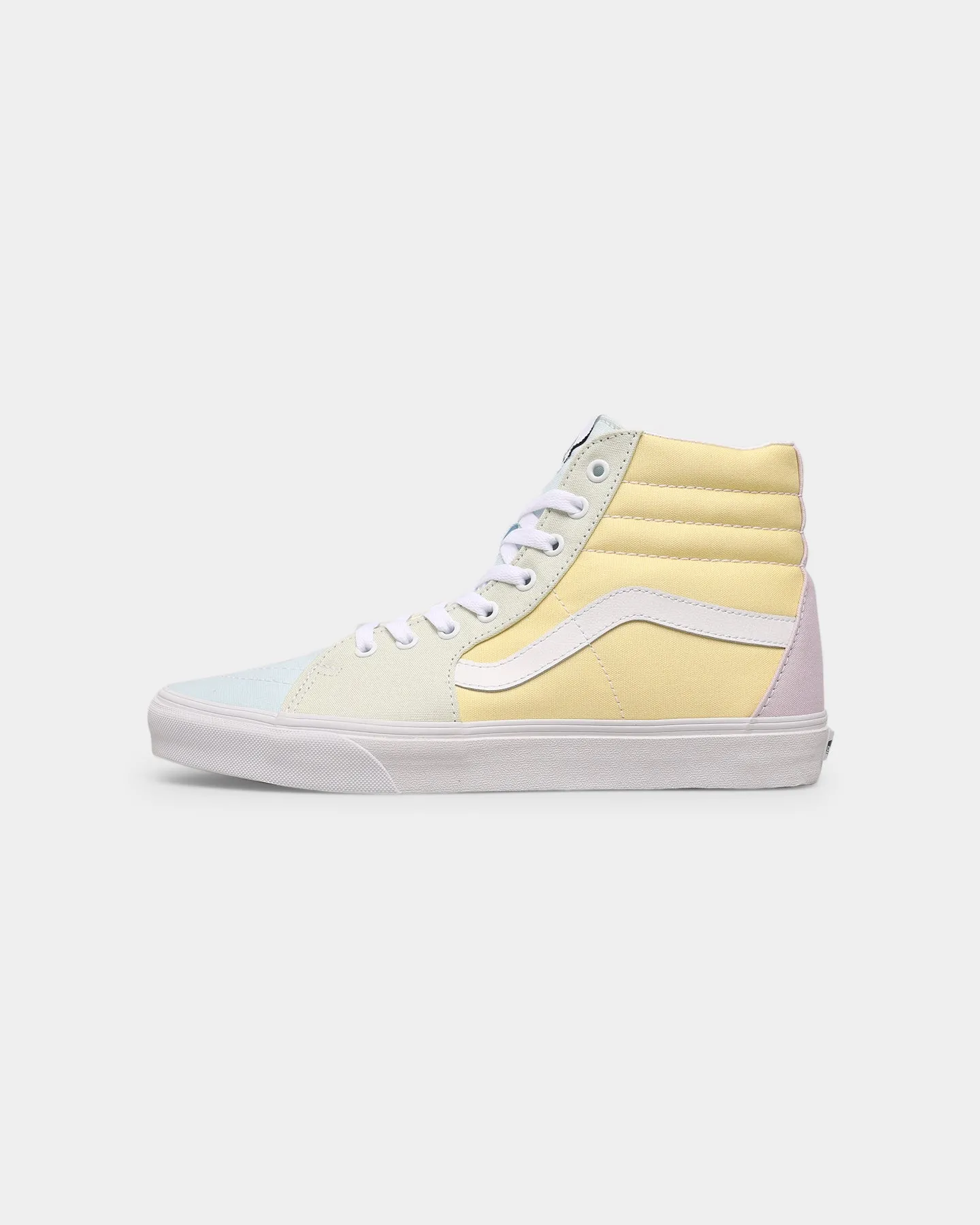 On Trend Soul Step Vans SK8-HI Pastel Block Multi/True White