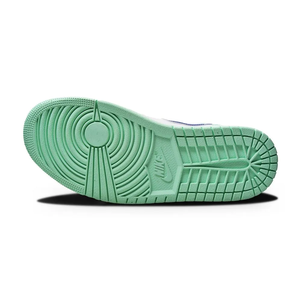 Smooth Movement Mens Nike Air Jordan 1 Mid - 554724 413 - Mystic Navy Mint Foam White