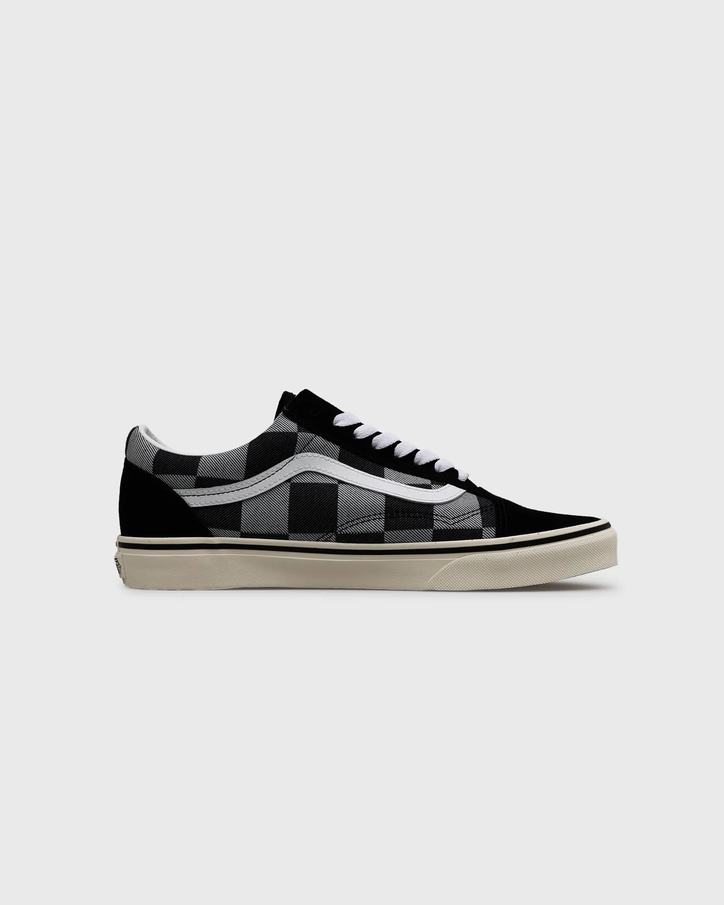 Vans Old Skool "Mono Checkerboard" Black Comfort Lining Rich Glow