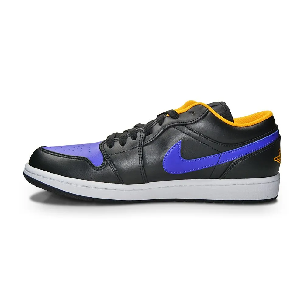 Endurance Agility Lightweight Construction Mens Nike Air Jordan 1 Low "Dark Concord" - 553558 075- Black Dark Concord Taxi