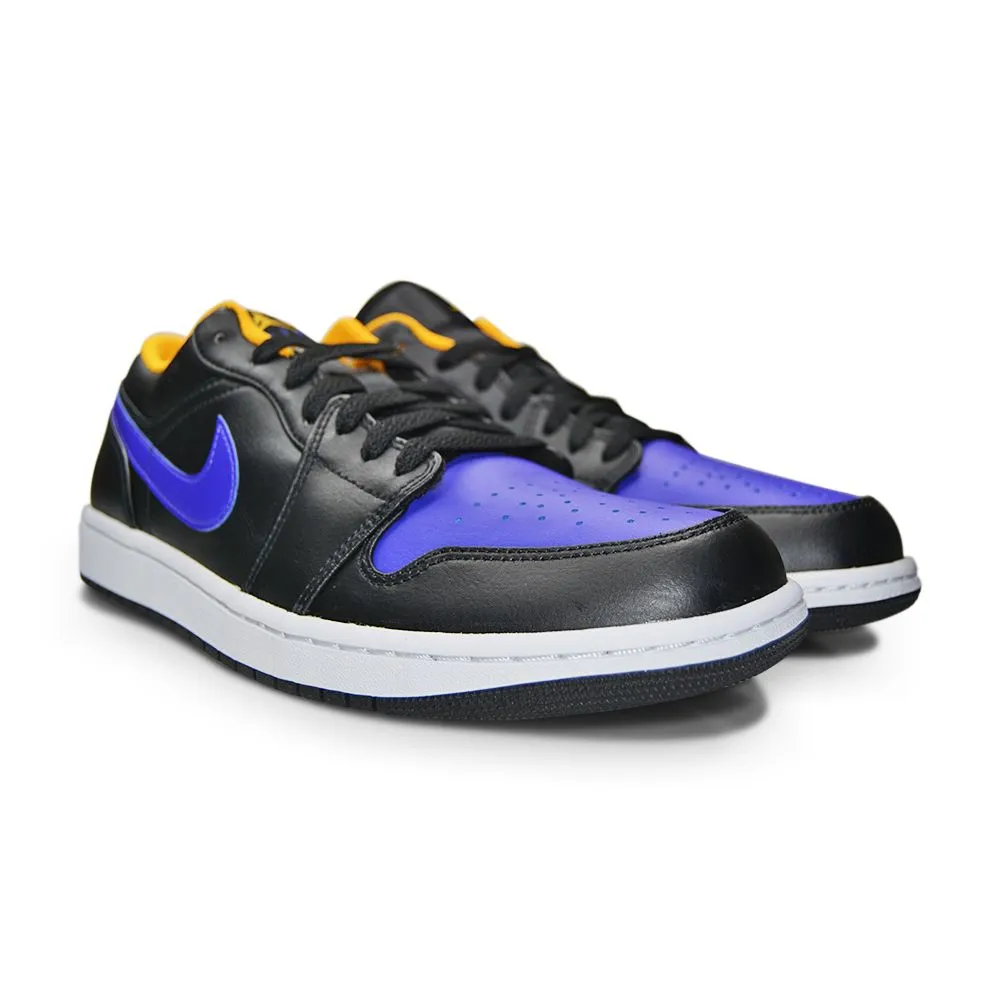 Mens Nike Air Jordan 1 Low "Dark Concord" - 553558 075- Black Dark Concord Taxi waterproof
