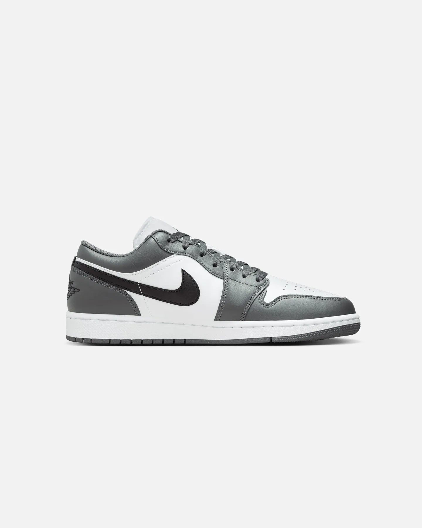 Jordan Air Jordan 1 Low "Iron Grey" White/Black/Green Satin Glow Cross Road