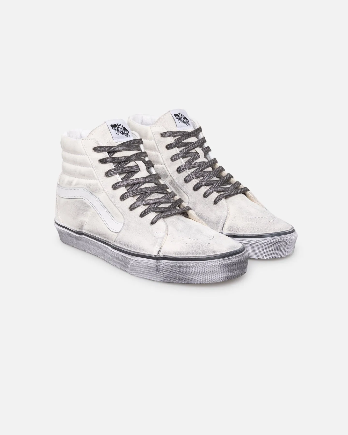 Autumn Cool Vans Sk8-Hi Stressed White