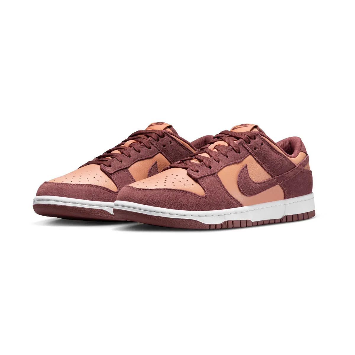 Nike Dunk Low Retro SE Leather/Suede 'Amber Brown' Men's Shoes Motion Control Plate Padded Tongue