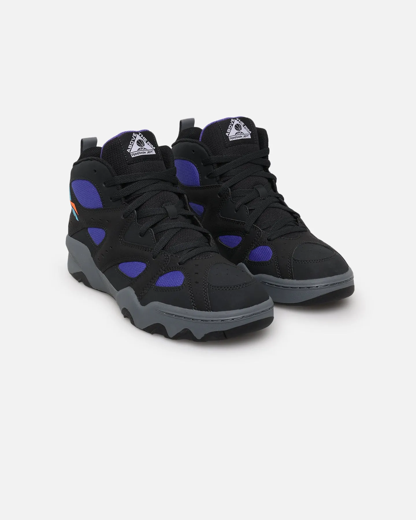 All Day Road Trip Work Ready Reebok Above The Rim Decimator Black/Grey/Purple