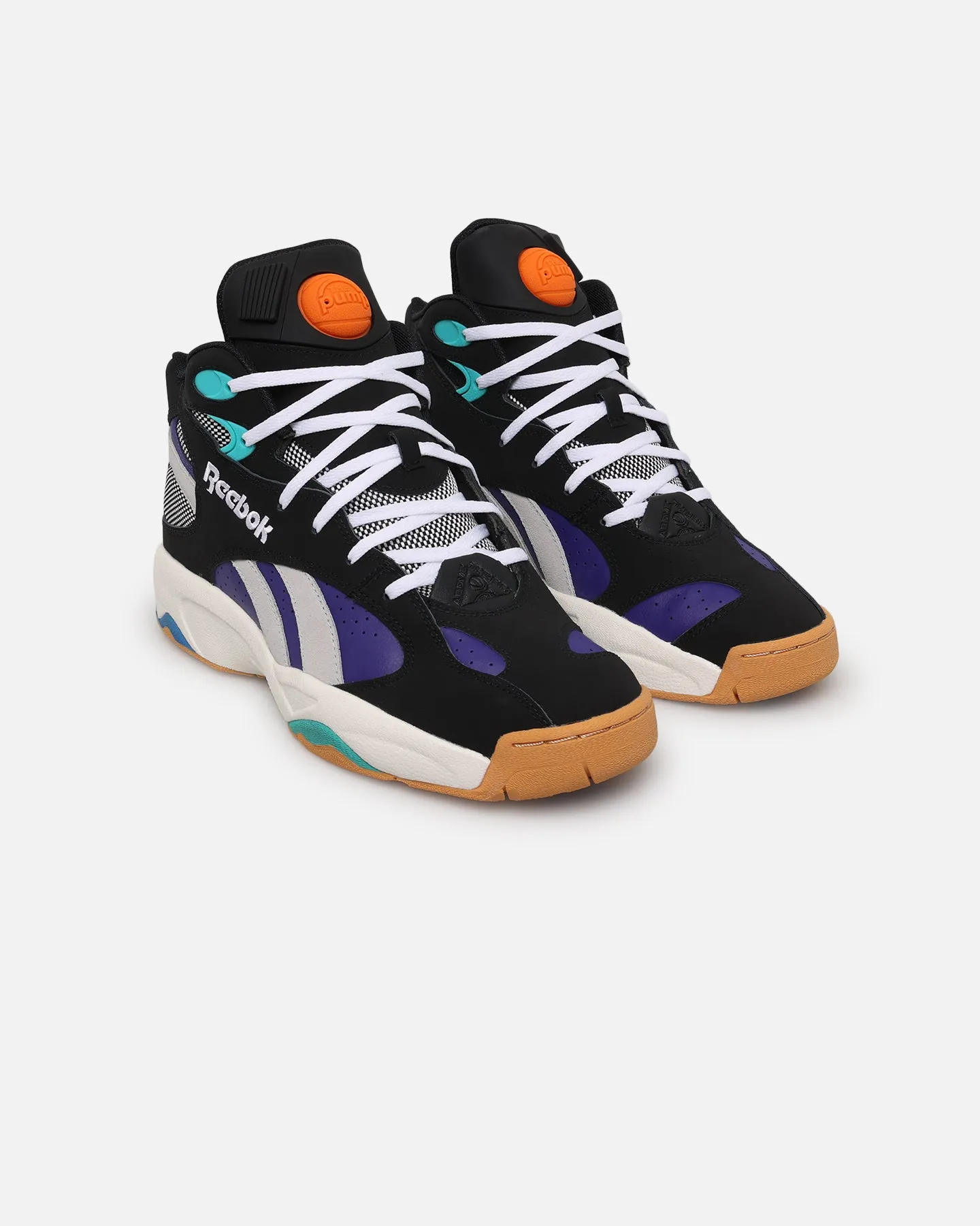 Reebok Above The Rim Pump Vertical Black/Purple Ventilated Mesh Long Distance